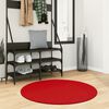 vidaXL Teppich OVIEDO Kurzflor Rot &Oslash; 100 cm