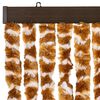 vidaXL Insektenschutz-Vorhang Ocker und Wei&szlig; 56x185 cm Chenille