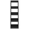 vidaXL Bücherregal/Raumteiler Schwarz 40x30x135 cm