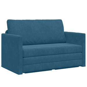 vidaXL Schlafsofa Blau 124 x 71 x 78 cm Samt