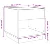 vidaXL Nachttisch mit Infinity-LED Grau Sonoma 50x50x50 cm