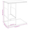 vidaXL Beistelltisch Wei&szlig; 55x36x59,5 cm Holzwerkstoff