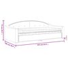 vidaXL Tagesbett mit Matratze Dunkelgrau 90x200 cm Stoff