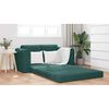 vidaXL Schlafsofa 60cm Dunkelgr&uuml;n Samt