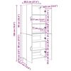 vidaXL Highboard 2 pcs Altholz Holzwerkstoff