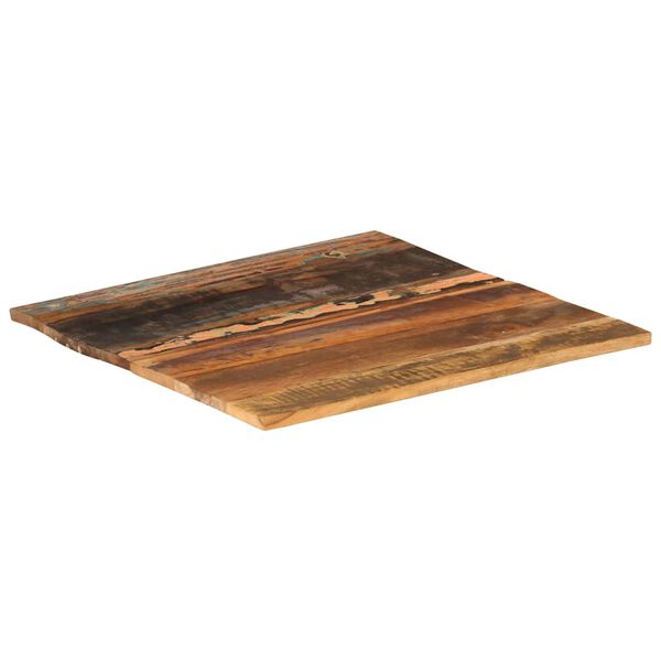 vidaXL Tischplatte Quadratisch 60x60 cm 15-16 mm Altholz Massiv