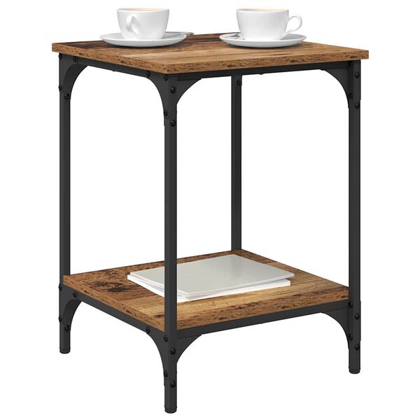 vidaXL Couchtisch Altholz 40 x 40 x 55 cm Holzwerkstoff