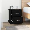 vidaXL Nachttisch Schwarz 39x39x47,5 cm Holzwerkstoff