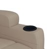 vidaXL Aufstehsessel Cappuccino-Braun Kunstleder