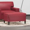 vidaXL Fu&szlig;hocker Weinrot 70x55x41 cm Kunstleder