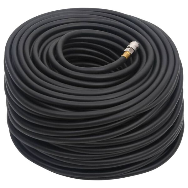 vidaXL Hybrid-Luftschlauch Schwarz 0,6" 20 m Gummi und PVC