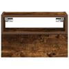 vidaXL Wand-Nachttisch R&auml;uchereiche 45x26x28,5 cm