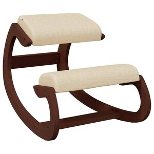 vidaXL Kniestuhl Creme 55x84x55 cm Birkensperrholz