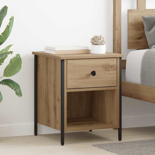 vidaXL Nachttisch Artisan-Eiche 40 x 42 x 50 cm Holzwerkstoff