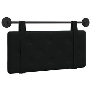 vidaXL H&auml;ngevorderseite Wandmontiert Schwarz 90 x 55 x 5 cm Samt