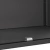 vidaXL K&uuml;chenaufbewahrung mit Regal Schwarz 60 x 50 x 92 cm Stahl