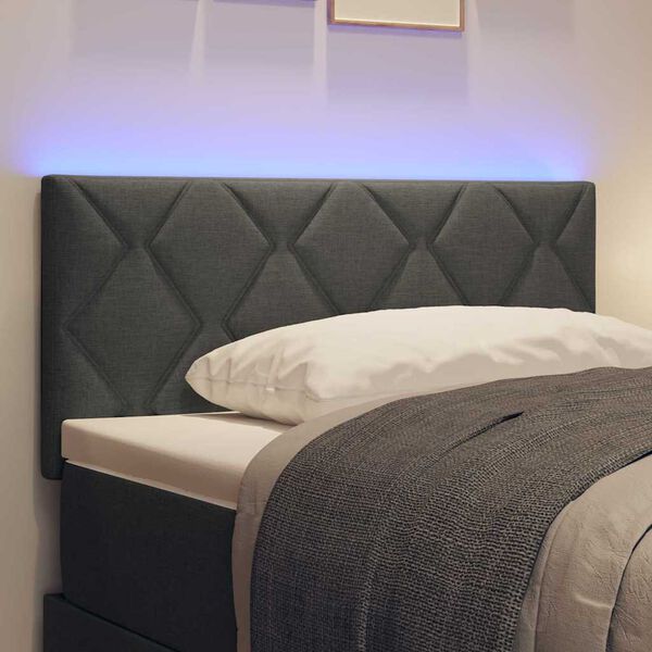 vidaXL Kopfteil Grau 90 cm Stoff