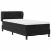 vidaXL Boxspringbett mit Matratze Schwarz 80 x 200 cm Samt