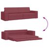 vidaXL Schlafsofa 200cm Weinrot Stoff