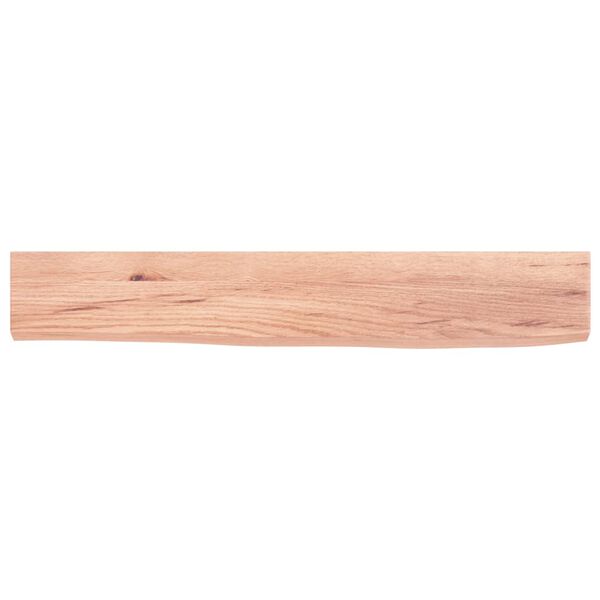 vidaXL Wandregal Hellbraun 60x10x2 cm Massivholz Eiche Behandelt