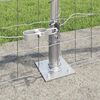 vidaXL Zaun mit Pfosten Silber 0,4 x 25 m Stahl