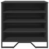 vidaXL Schuhregal Schwarz 80x38x78 cm Holzwerkstoff