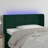 vidaXL LED Kopfteil Dunkelgr&uuml;n 103x16x78/88 cm Samt