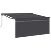 vidaXL Einziehbare Markise Anthrazit 350 x 250 cm