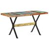 vidaXL Esstisch 140x70x76 cm Altholz Massiv