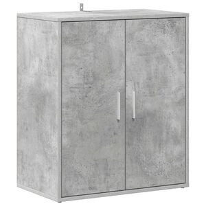 vidaXL Schuhschrank Betongrau 60x35x70 cm Holzwerkstoff