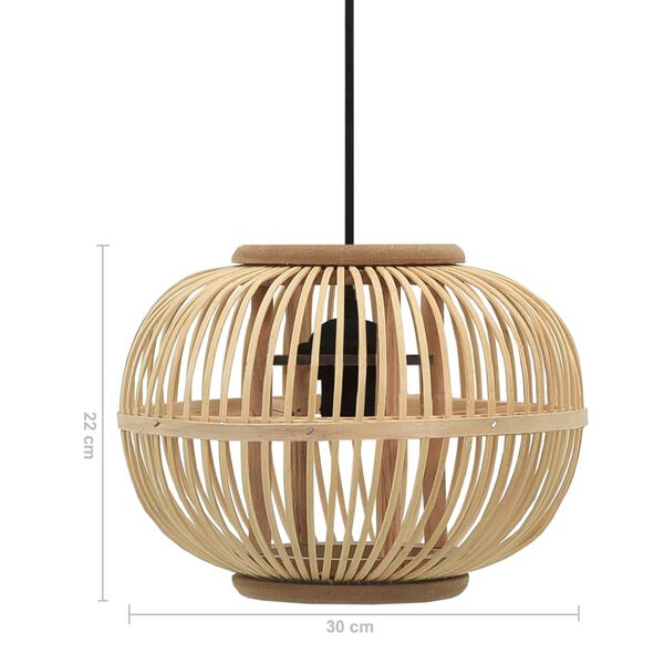 vidaXL Pendelleuchte Weide 40W 30&times;22 cm Globus E27