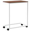 vidaXL Beistelltisch mit Rollen Wei&szlig; 55x35x70 cm Holzwerkstoff