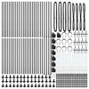 vidaXL Zaunpfosten Sonstiges 52 pcs Grau 3,2 x 3,2 x 50 cm Stahl