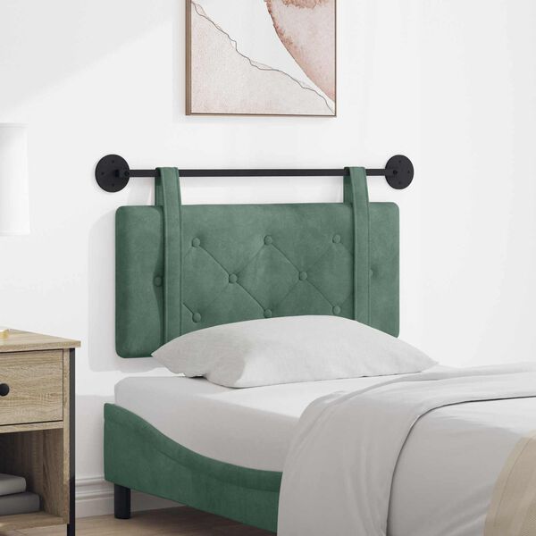 vidaXL H&auml;ngevorderseite Wandmontiert Meergr&uuml;n 90 x 55 x 5 cm Samt