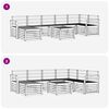 vidaXL Sofagarnituren 8 pcs Natur Massivholz Akazie