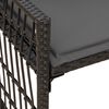 vidaXL Bank Outdoor Uni Schwarz und Dunkelgrau 116 x 55 x 82 cm