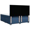 vidaXL Boxspringbett mit Matratze Blau 180x200 cm Stoff