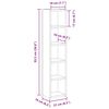 vidaXL CD-Regale 2 Stk. Wei&szlig; 21x16x93,5 cm Holzwerkstoff