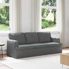 vidaXL Sofa Dunkelgrau Gesamtabmessungen: 201 x 80 x 85 cm (B x T x H)