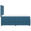 vidaXL Boxspringbett mit Matratze Dunkelblau 90x190 cm Samt