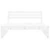 vidaXL Garten-Mittelsofa Wei&szlig; 120x80 cm Massivholz Kiefer