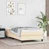 vidaXL Boxspringbettgestell Creme 80x200 cm Stoff