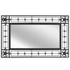 vidaXL Wandspiegel Rechteckig 50 x 80 cm Schwarz