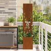 vidaXL Garten Sichtschutz-Leinwand Rostig 32 x 140 cm Wetterfeststahl