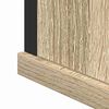vidaXL Badezimmerm&ouml;bel-Set mit Regal mit T&uuml;r 2 pcs Braun Holzwerkstoff