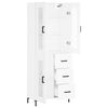 vidaXL Highboard Wei&szlig; 69,5x34x180 cm Holzwerkstoff