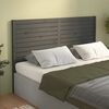 vidaXL Kopfteil Grau 126x4x100 cm Massivholz Kiefer