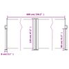 vidaXL Seitenmarkise Ausziehbar Creme 120x600 cm