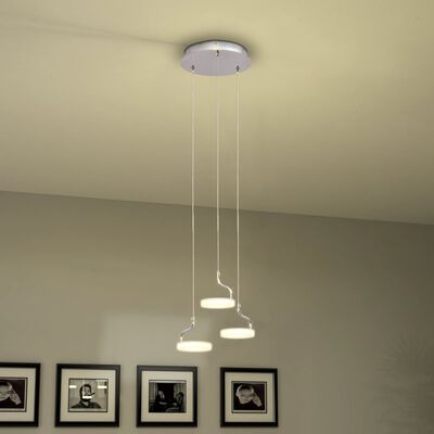 vidaXL LED-Pendelleuchte mit 3 Lampen Warmweiß