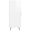 vidaXL Sideboard Hochglanz-Wei&szlig; 34,5x34x90 cm Holzwerkstoff